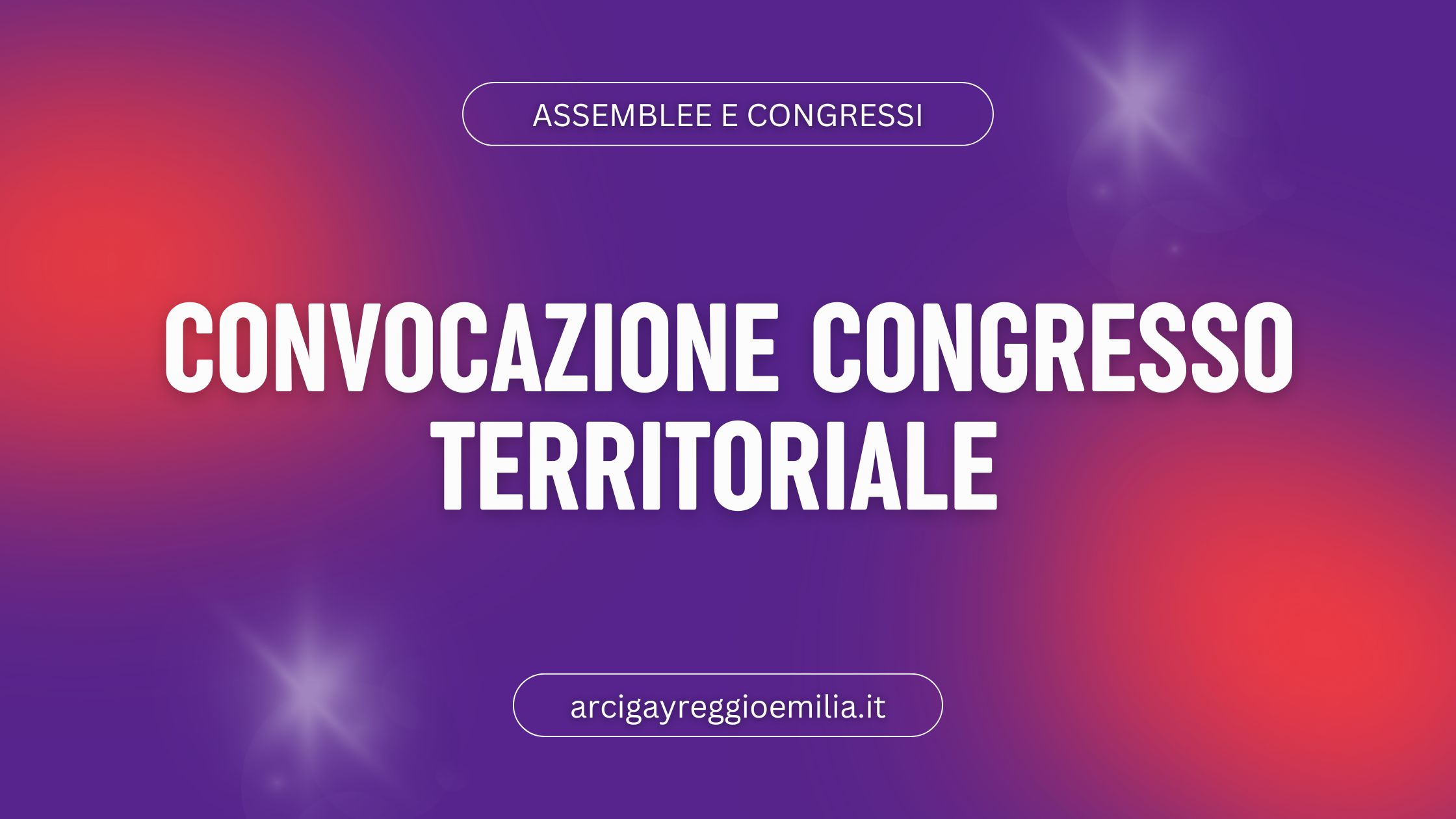 Convocazione congresso territoriale
